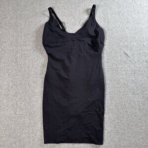 Maidenform Slip Firm Control Open Bust Body Shaper Black 2541 Large Vintage WYOB